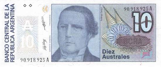 Argentinien p325b A 10 Australes 1985